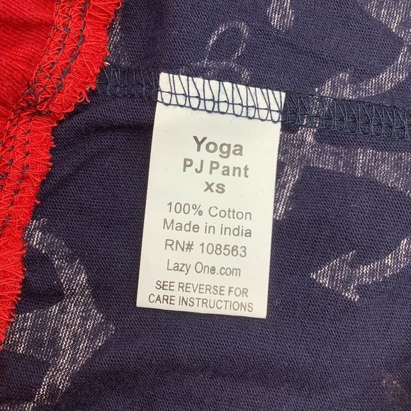 Lazy‎ One Mens Yoga PJ Pants Anchors Size XS NWT - Picture 6 of 7